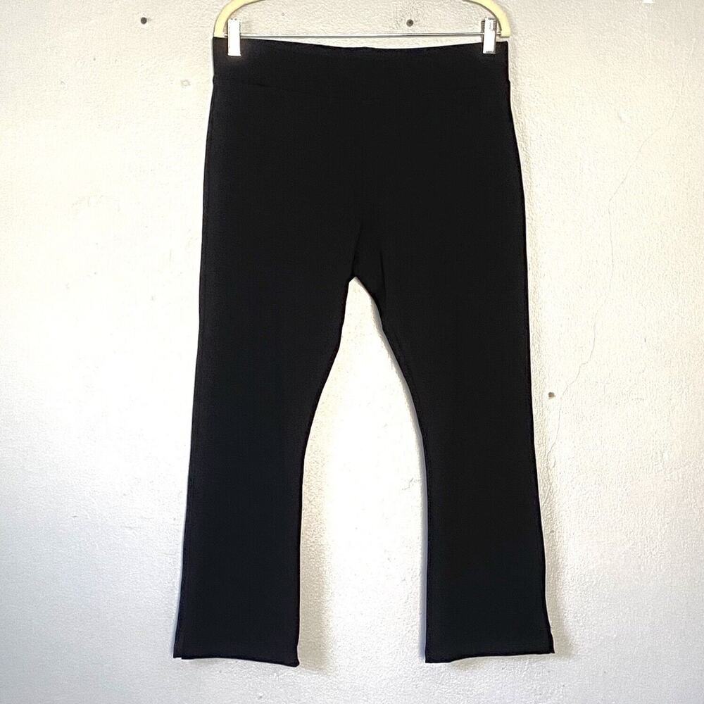 American Giant Pants Womens Plus Size 16 Black Stretch Ankle USA Minimalist